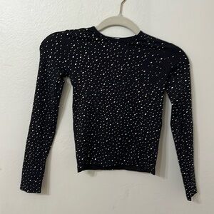 Black with gems Zara long sleeve